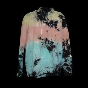Civil Regime Multicolor Tie-Dye Hoodie - Pastel Pink & Aqua